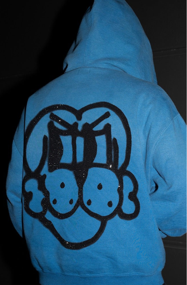 SHINY FINESSE PUP 1/4 ZIP PULLOVER HOODIE