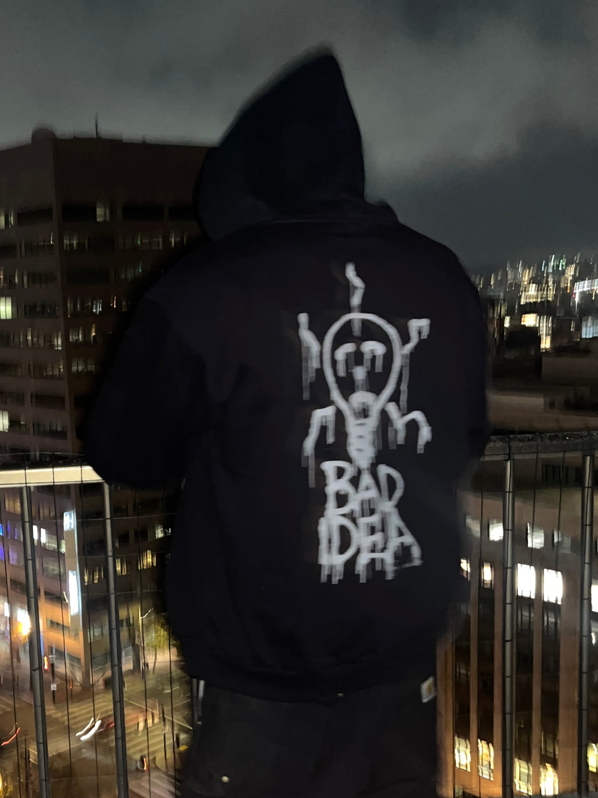 BAD IDEA BLACK HOODIE