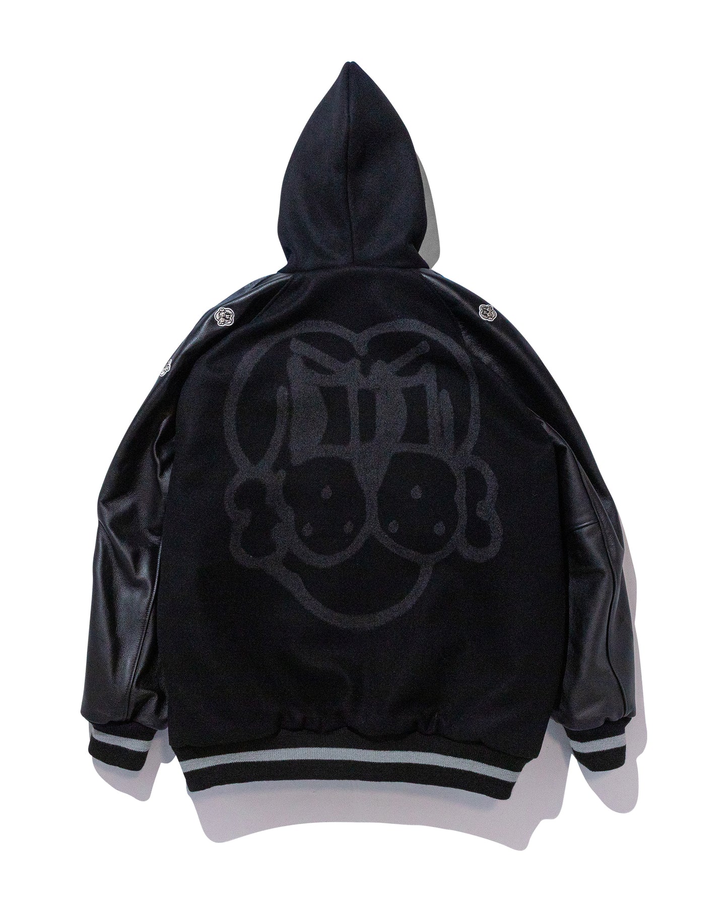 COIN VARSITY JACKET w/ NAVY LEATHER