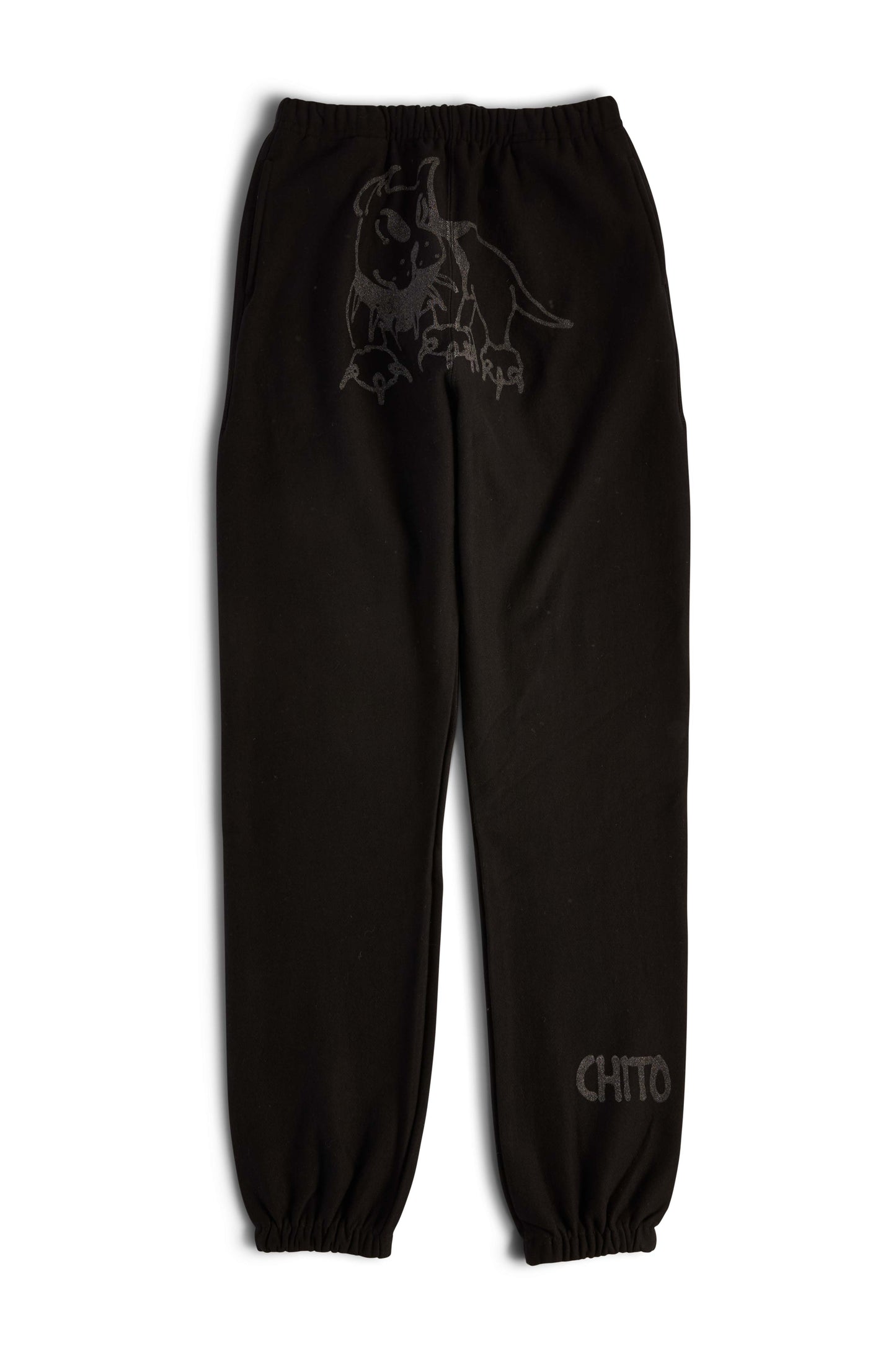 BLACK Reflective Guard Sweat Pants with Back Pockets