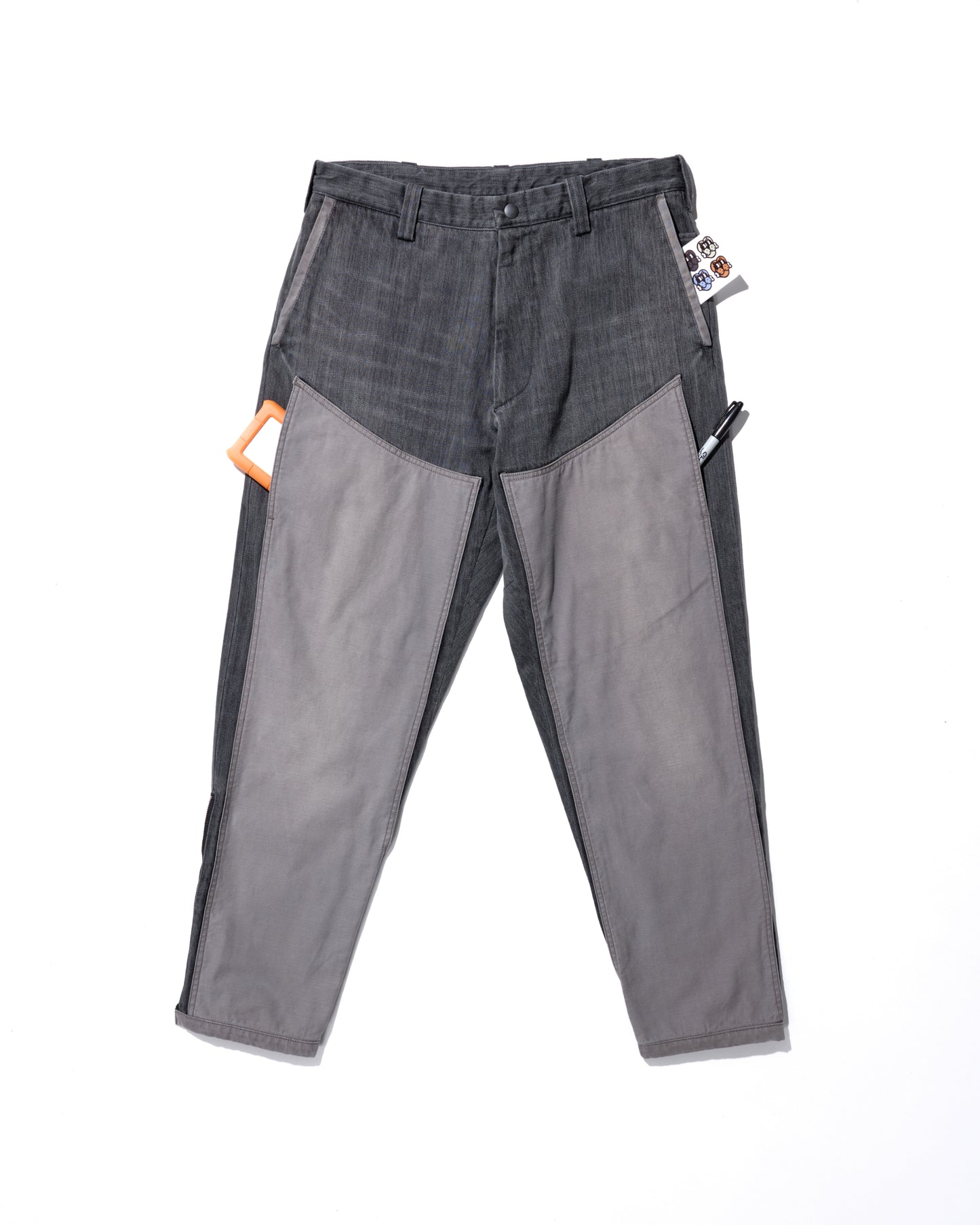 10 POCKET DOUBLE KNEE DENIM W/ MILITARY PANELLING