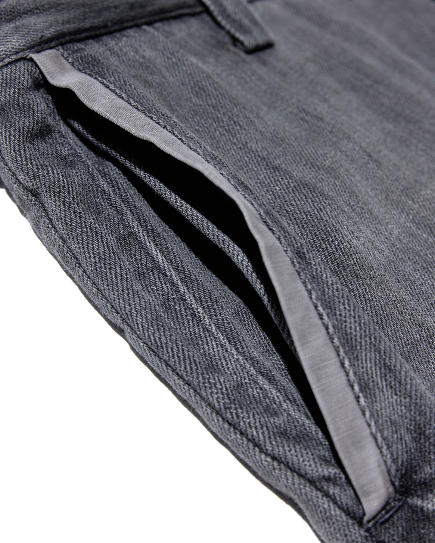 WASHED BLACK 10 POCKET DOUBLE KNEE WOVEN DENIM
