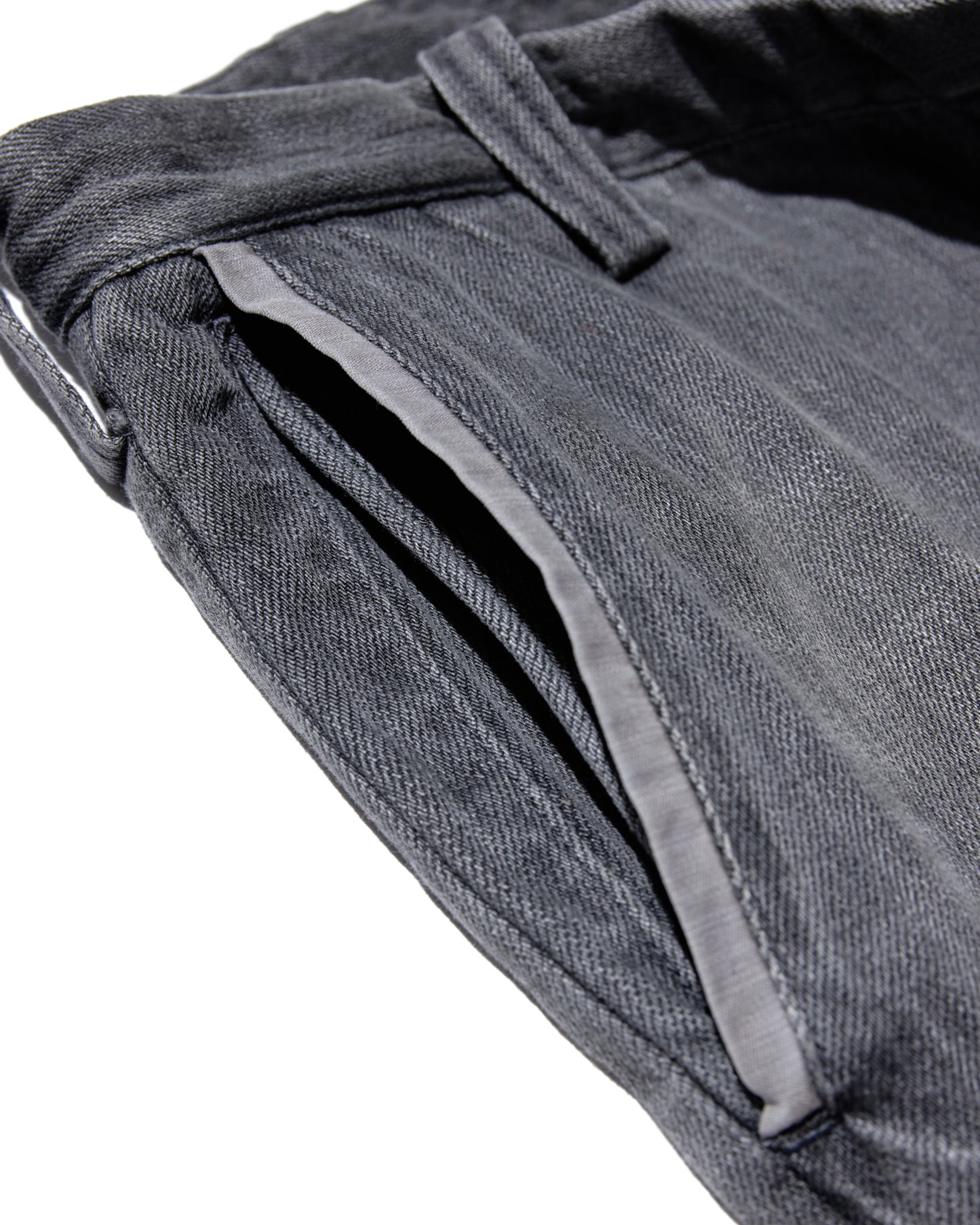 WASHED BLACK MUD 10 POCKET DOUBLE KNEE WOVEN DENIM