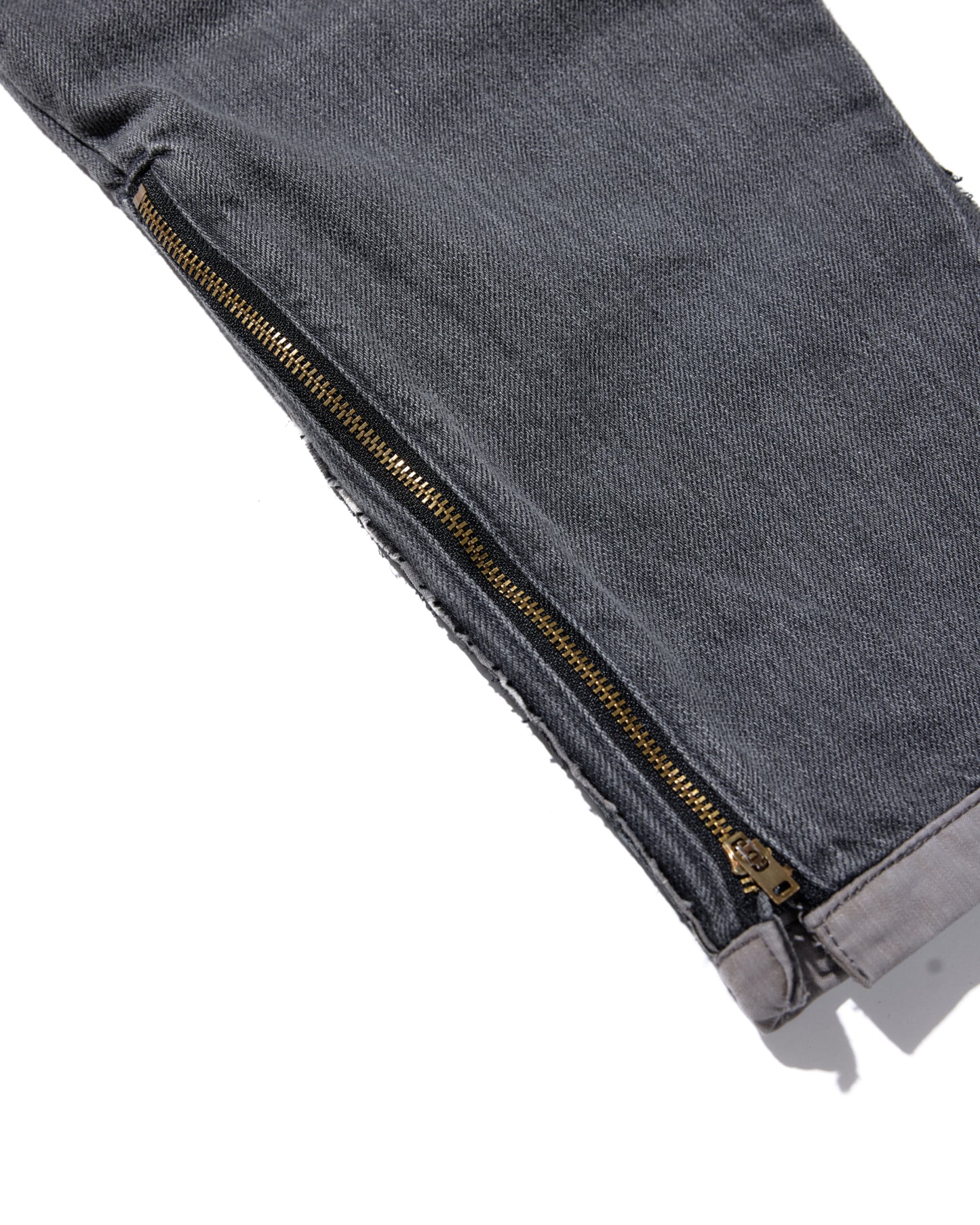 WASHED BLACK MUD 10 POCKET DOUBLE KNEE WOVEN DENIM