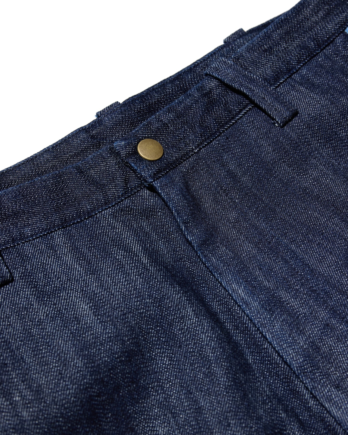 4 POCKET DOUBLE KNEE INDIGO DENIM