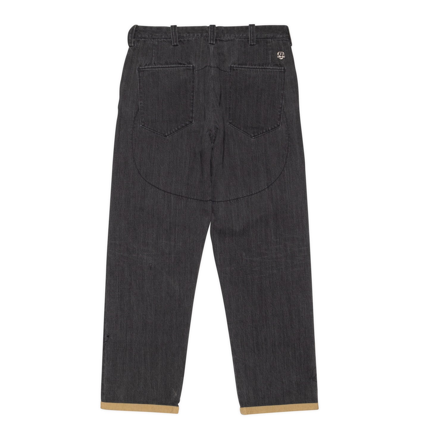 10 POCKET DOUBLE KNEE WASHED BLACK DENIM