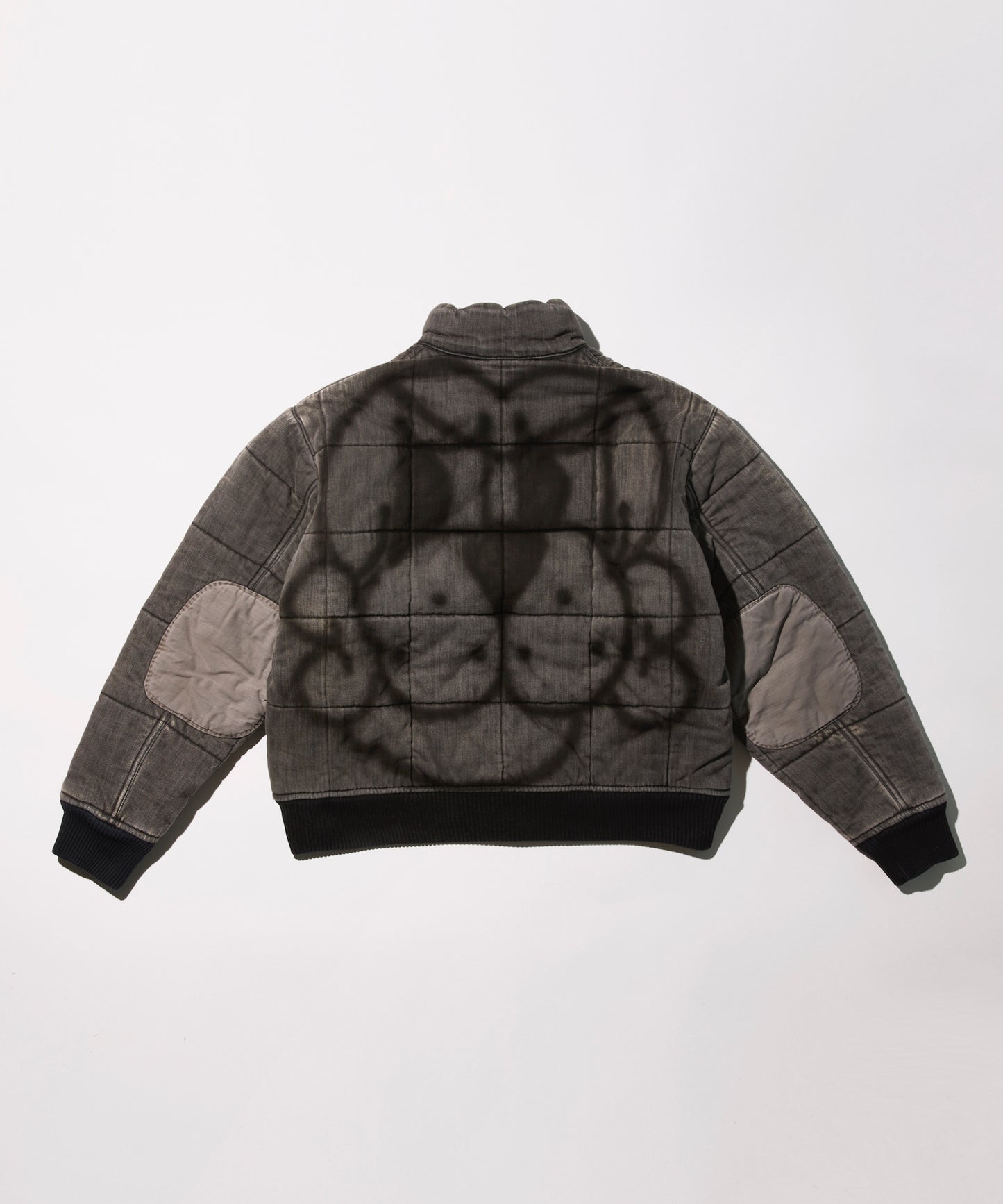 "FINESSE PUP" HAND PAINTED QUILTED JACKET