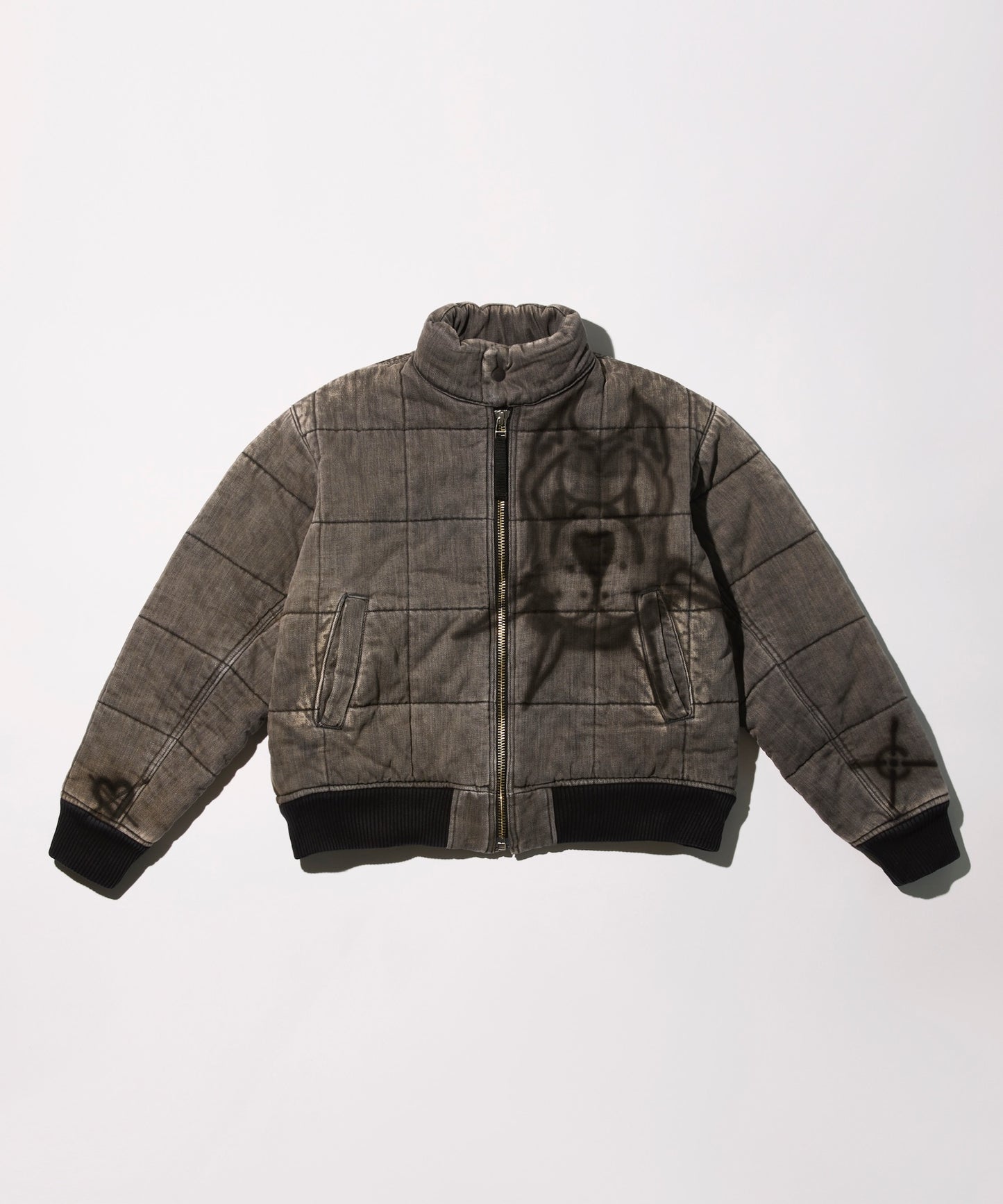 "QUANTO" HAND PAINTED QUILTED JACKET