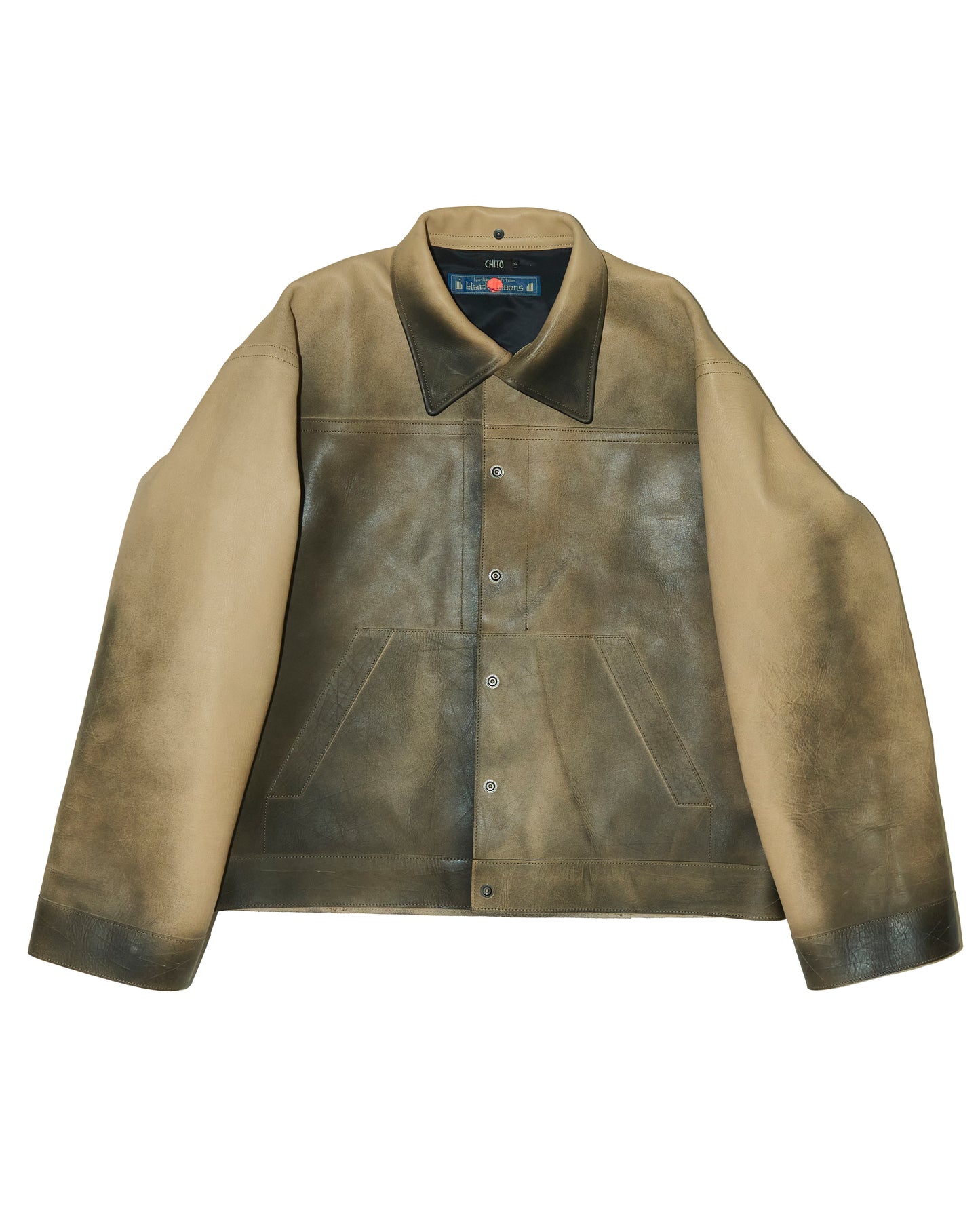 'HUB' COW LEATHER JACKET