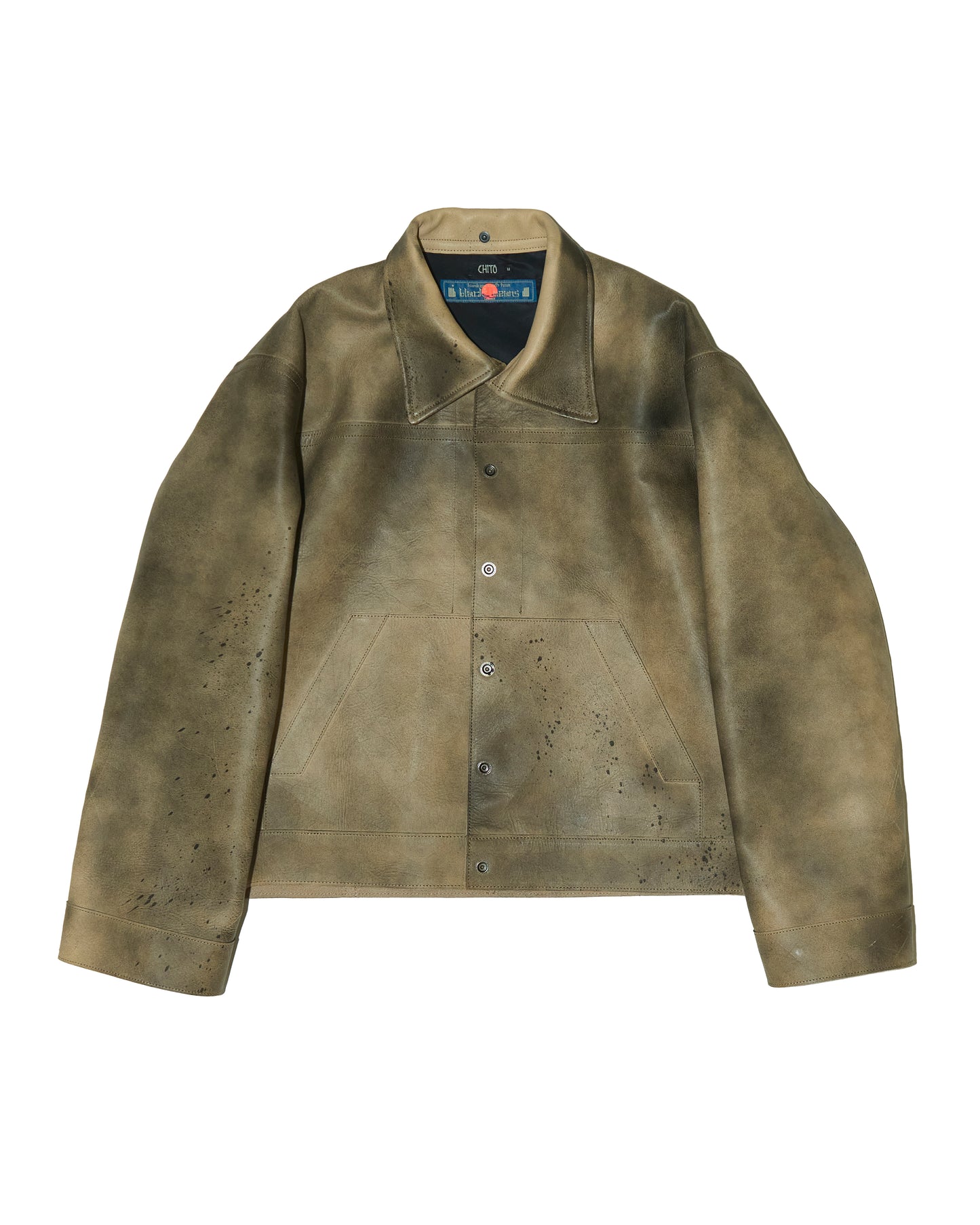 'ZIRH' COW LEATHER JACKET