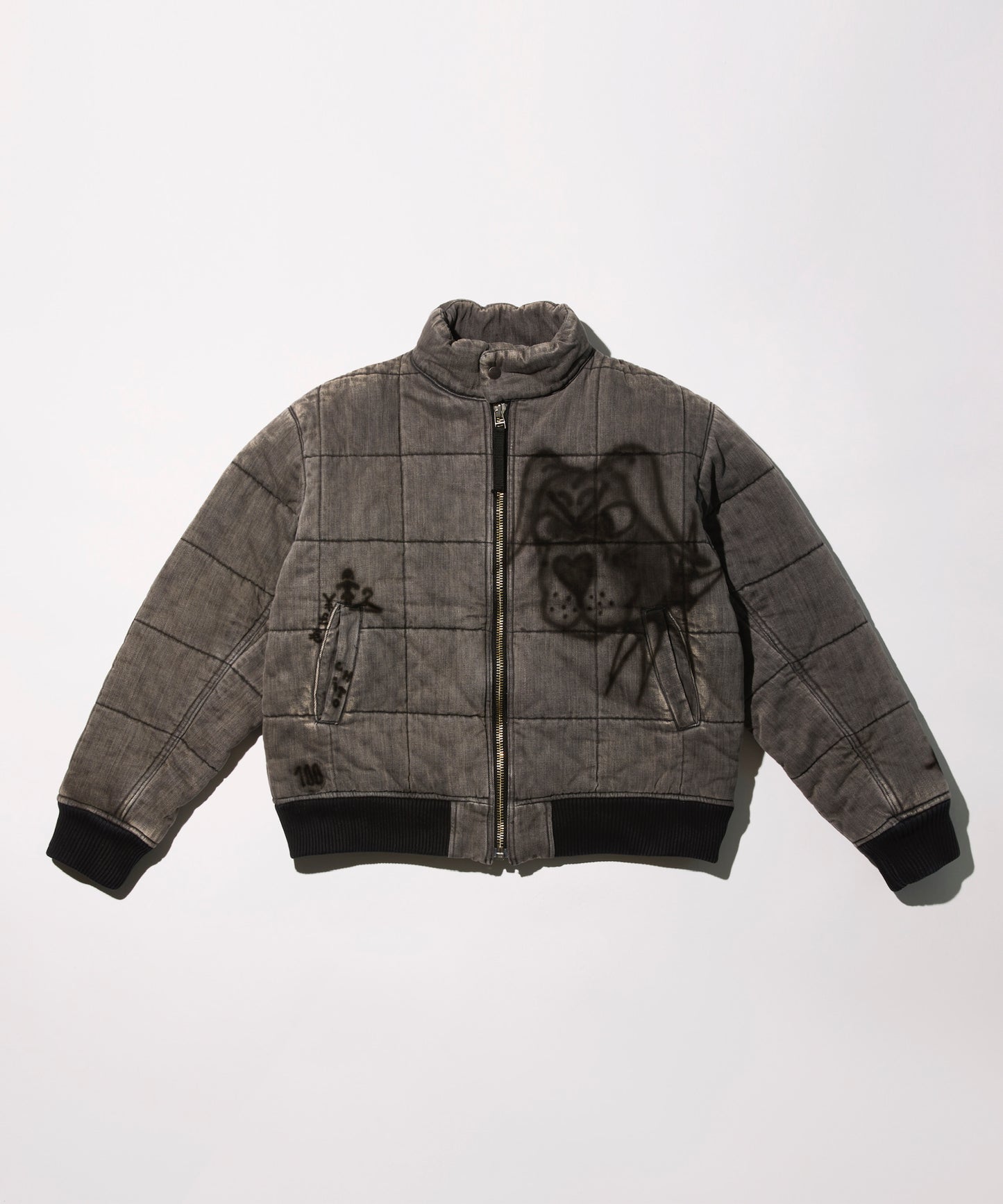 "MHC" HAND PAINTED QUILTED JACKET