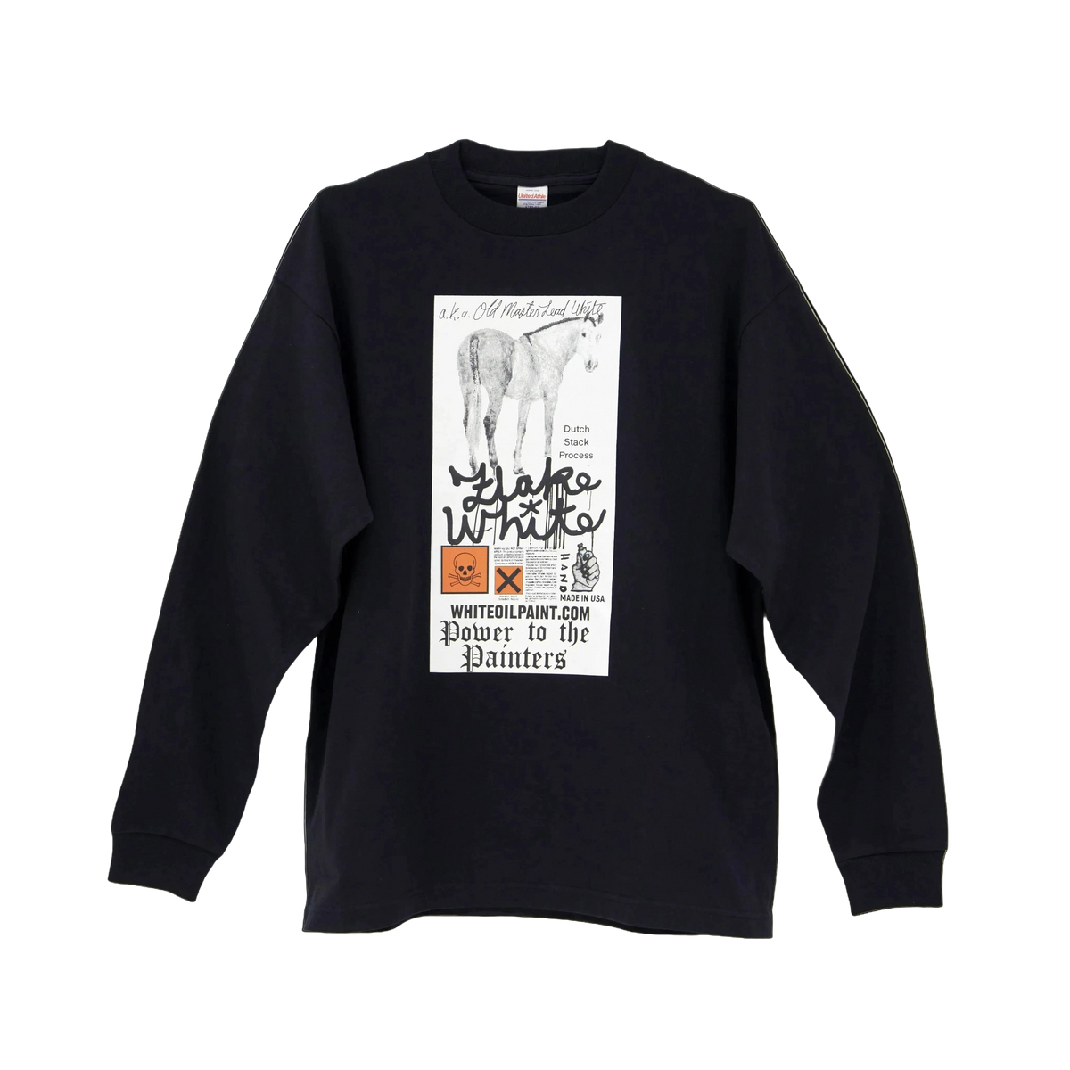 “WHITE OIL PAINT” BAD IDEA LONG SLEEVE