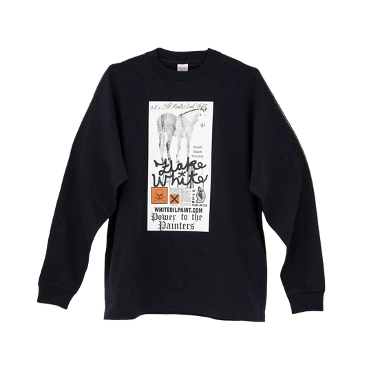 “WHITE OIL PAINT” BAD IDEA LONG SLEEVE