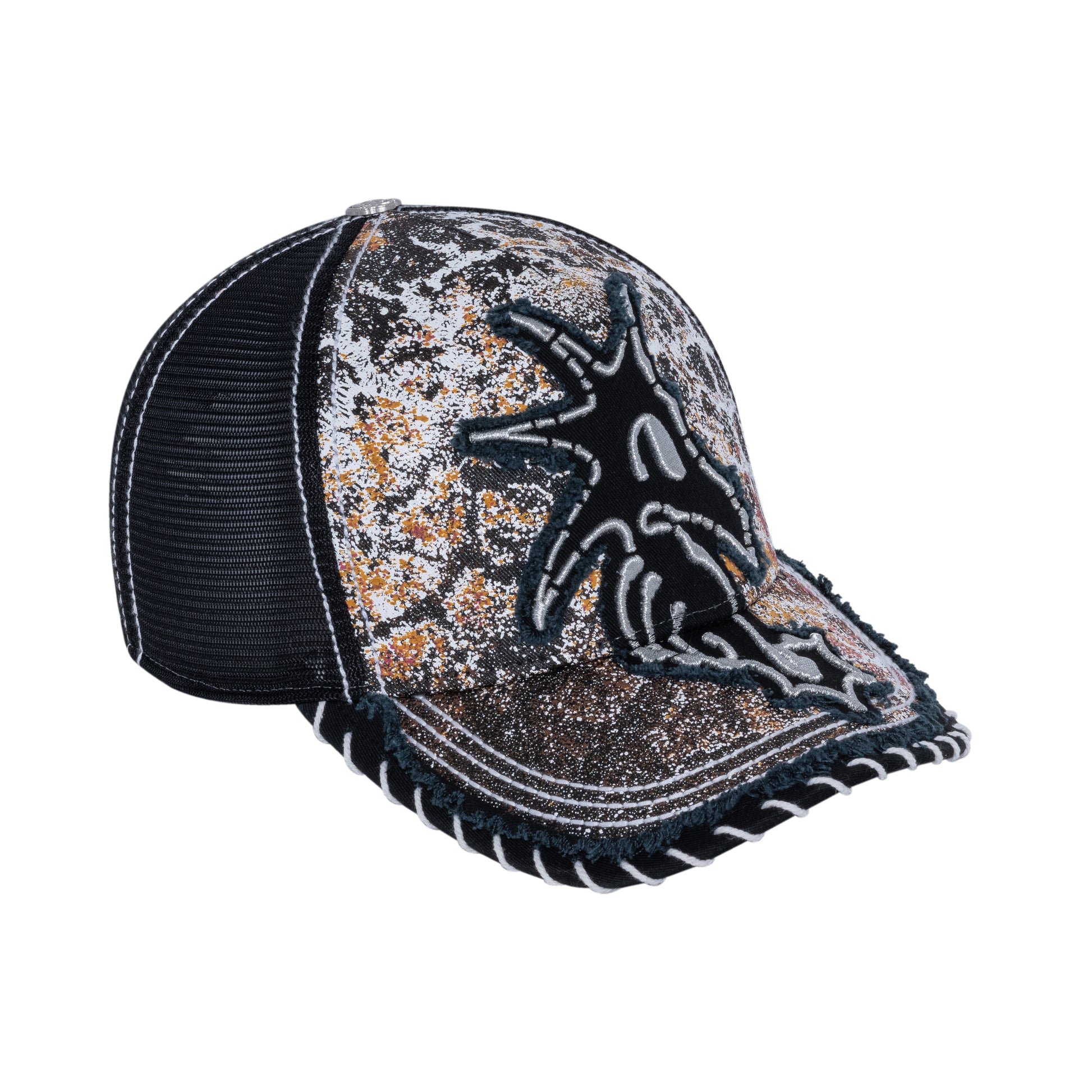 Black Seahorse Trucker Hat