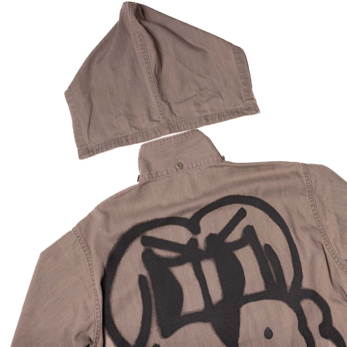 SOLDADO BUTTON DOWN SHIRT w/ DETACHABLE HOOD
