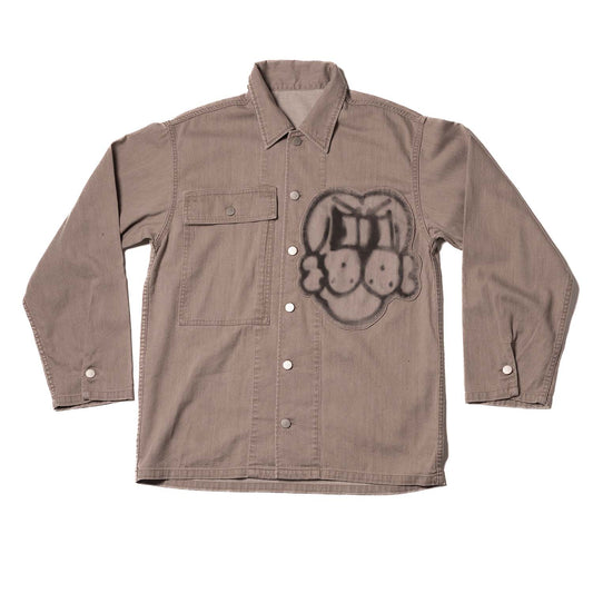 SOLDADO BUTTON DOWN SHIRT w/ DETACHABLE HOOD