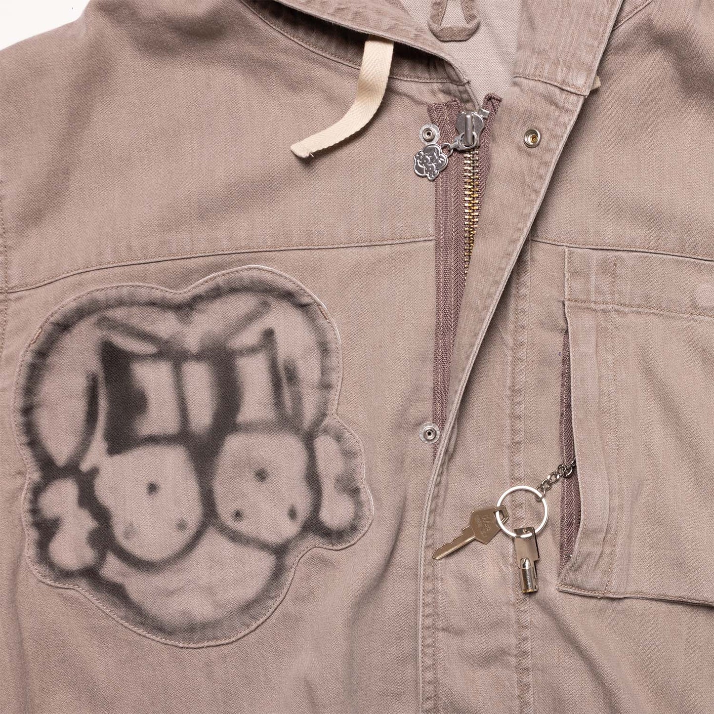 ASESINE HOODED LIGHT JACKET w/ REFLECTIVE FINESSE PUP