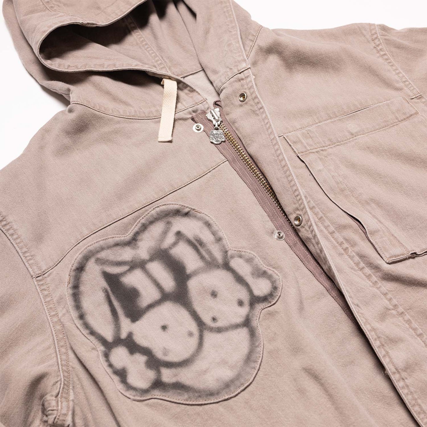 ASESINE HOODED LIGHT JACKET w/ REFLECTIVE FINESSE PUP