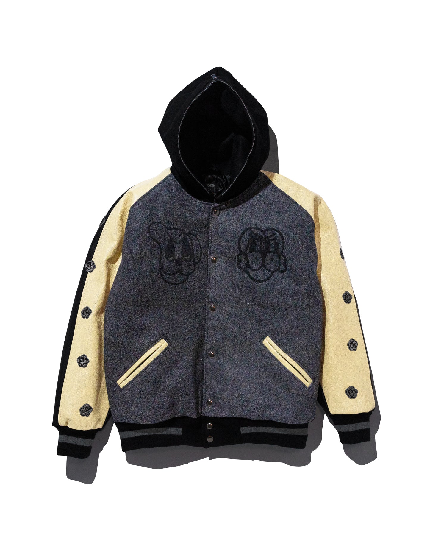 COIN VARSITY JACKET W/ VEGAS GOLD LEATHER