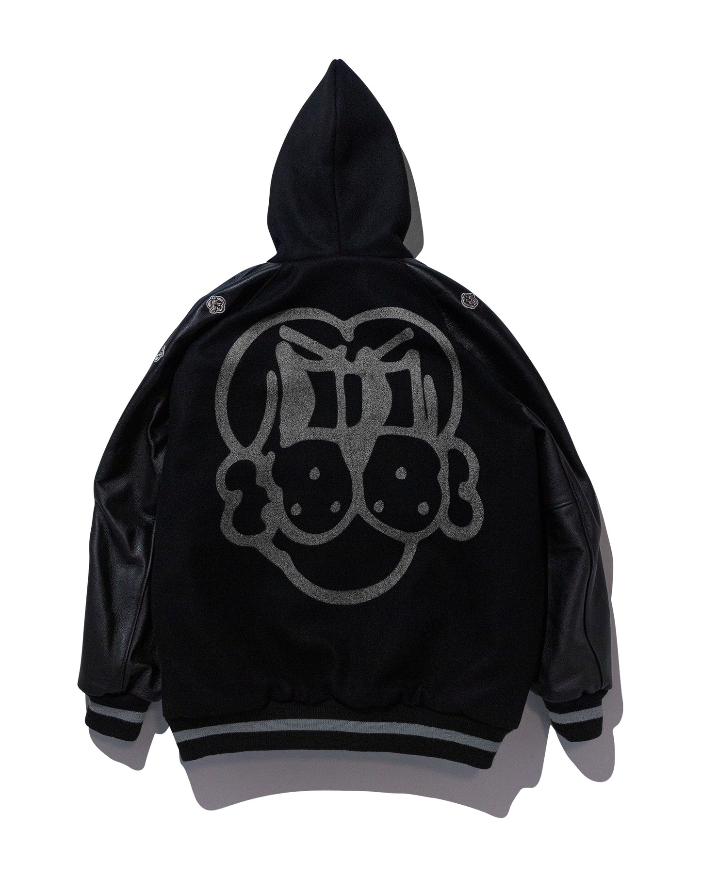 COIN VARSITY JACKET w/ NAVY LEATHER