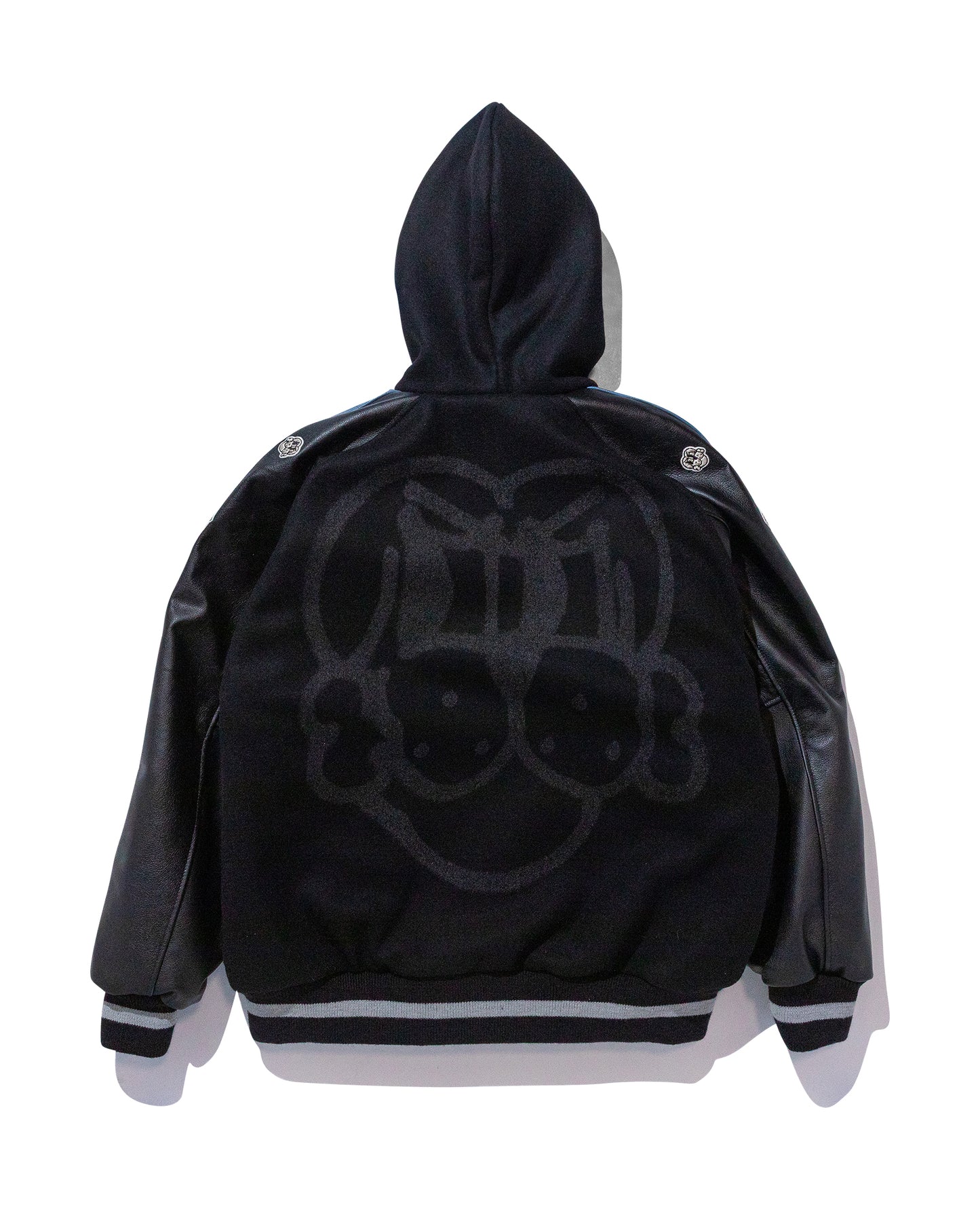 COIN VARSITY JACKET w/ COLUMBIA BLUE LEATHER