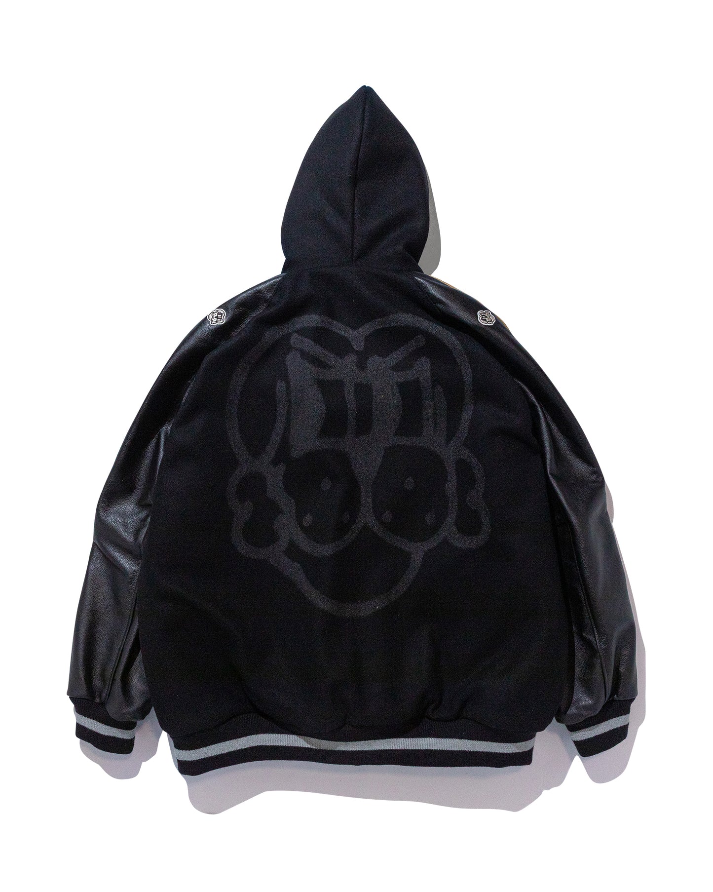 COIN VARSITY JACKET w/ BONE LEATHER