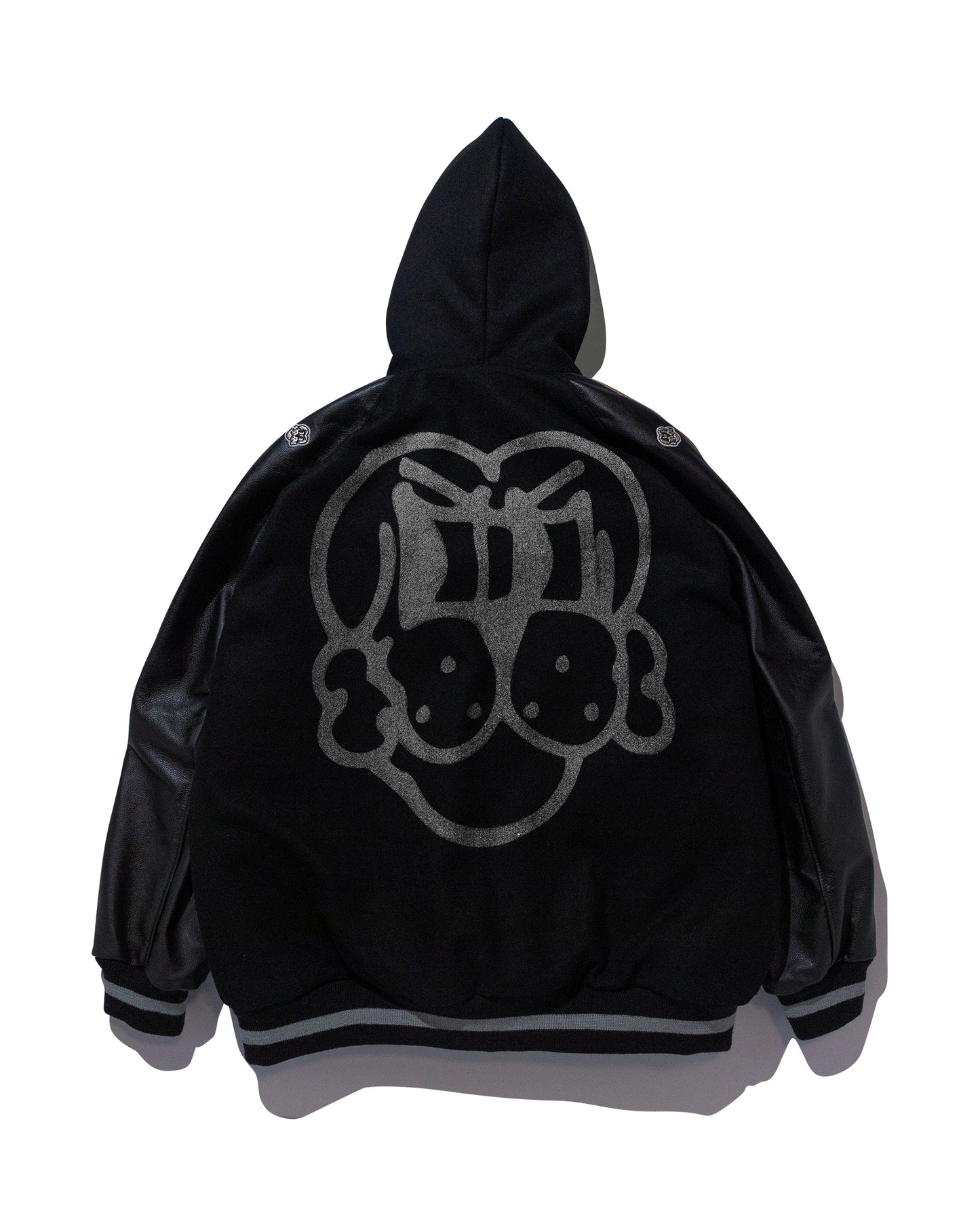 COIN VARSITY JACKET w/ BONE LEATHER