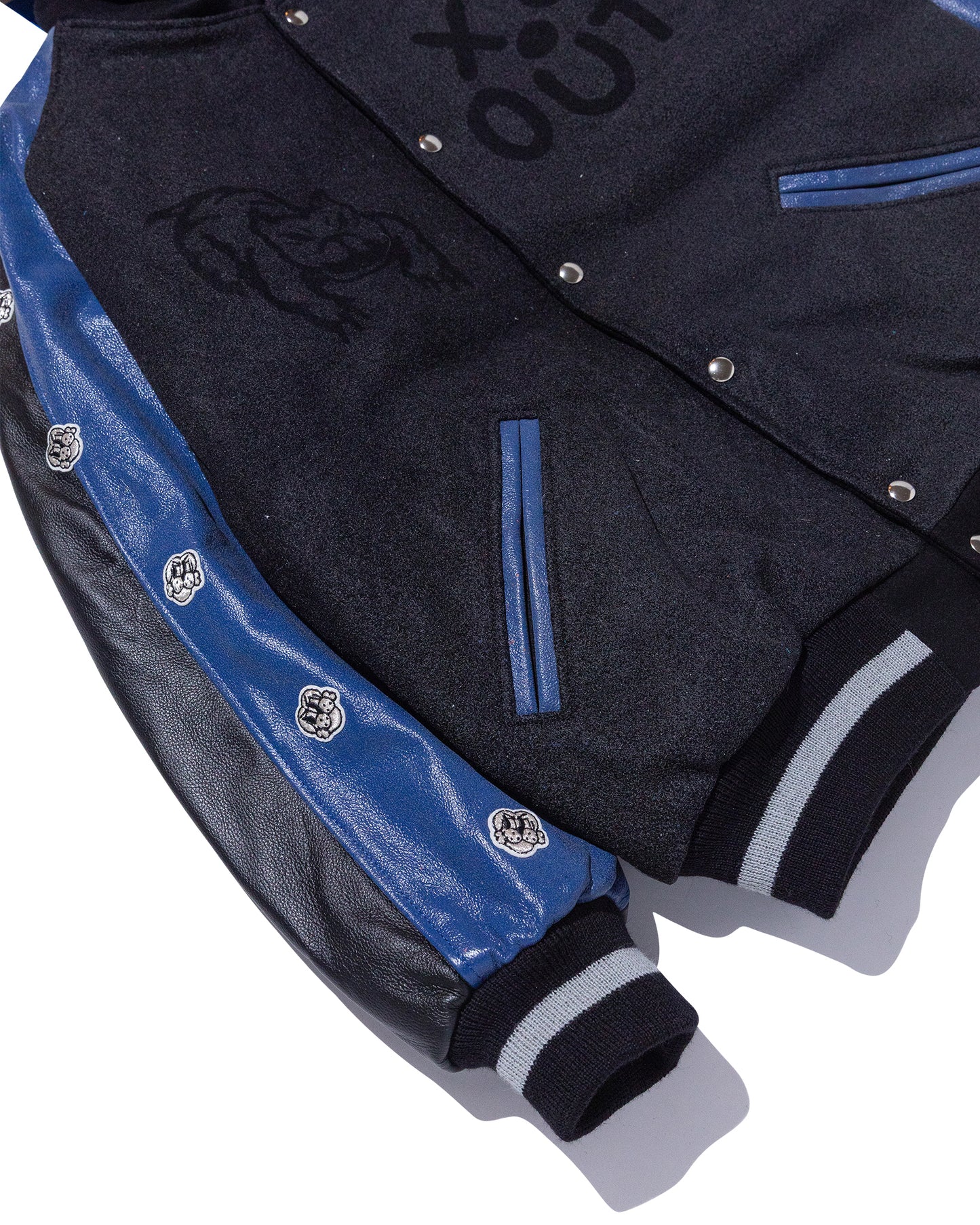 COIN VARSITY JACKET w/ ROYAL LEATHER