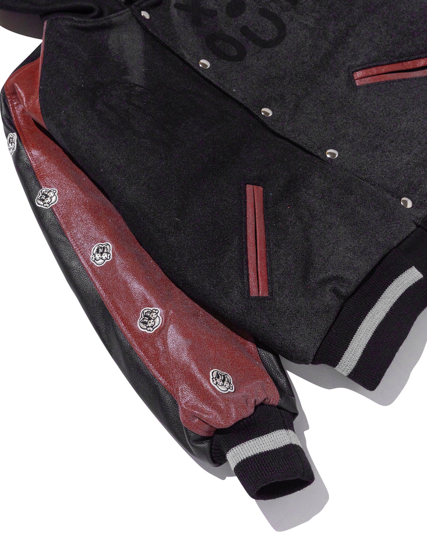 COIN VARSITY JACKET w/ CARDINAL LEATHER