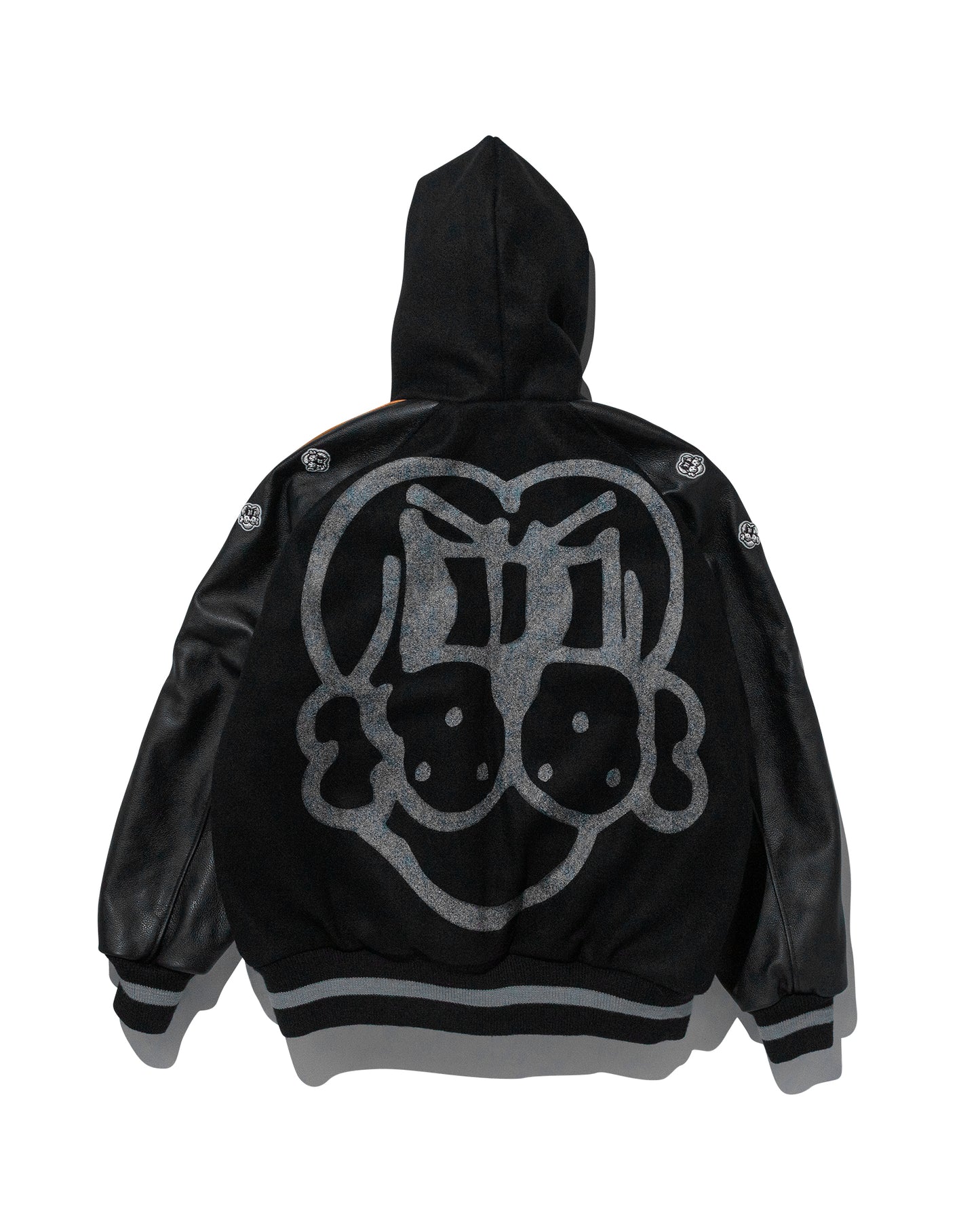 COIN VARSITY JACKET w/ GOLD LEATHER