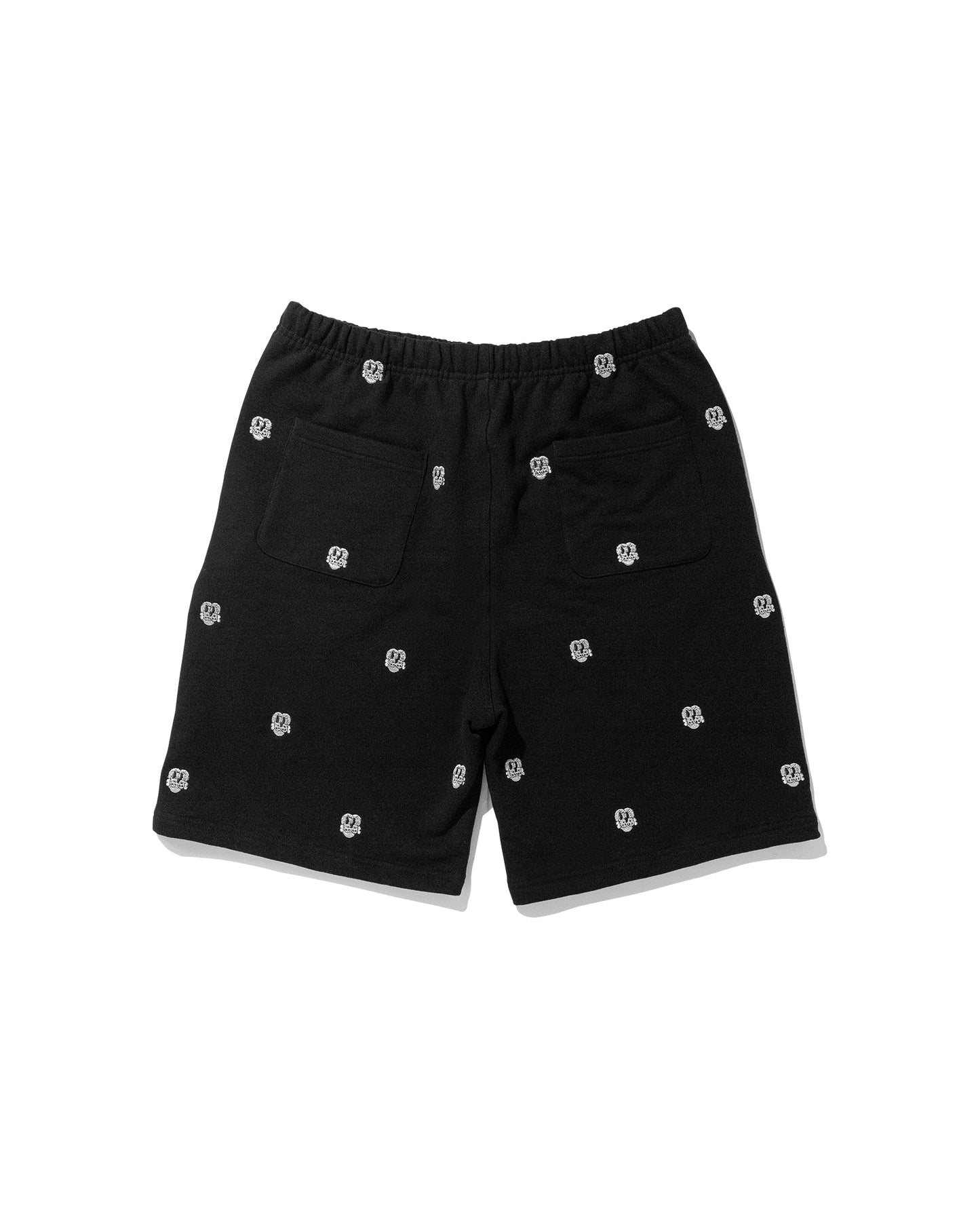 ALLOVER FINESSE EMBROIDERED SWEAT SHORT