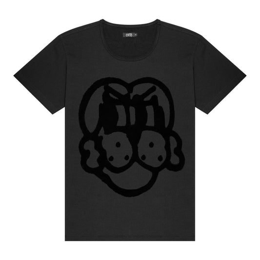 FLOCKED PUP SS TEE
