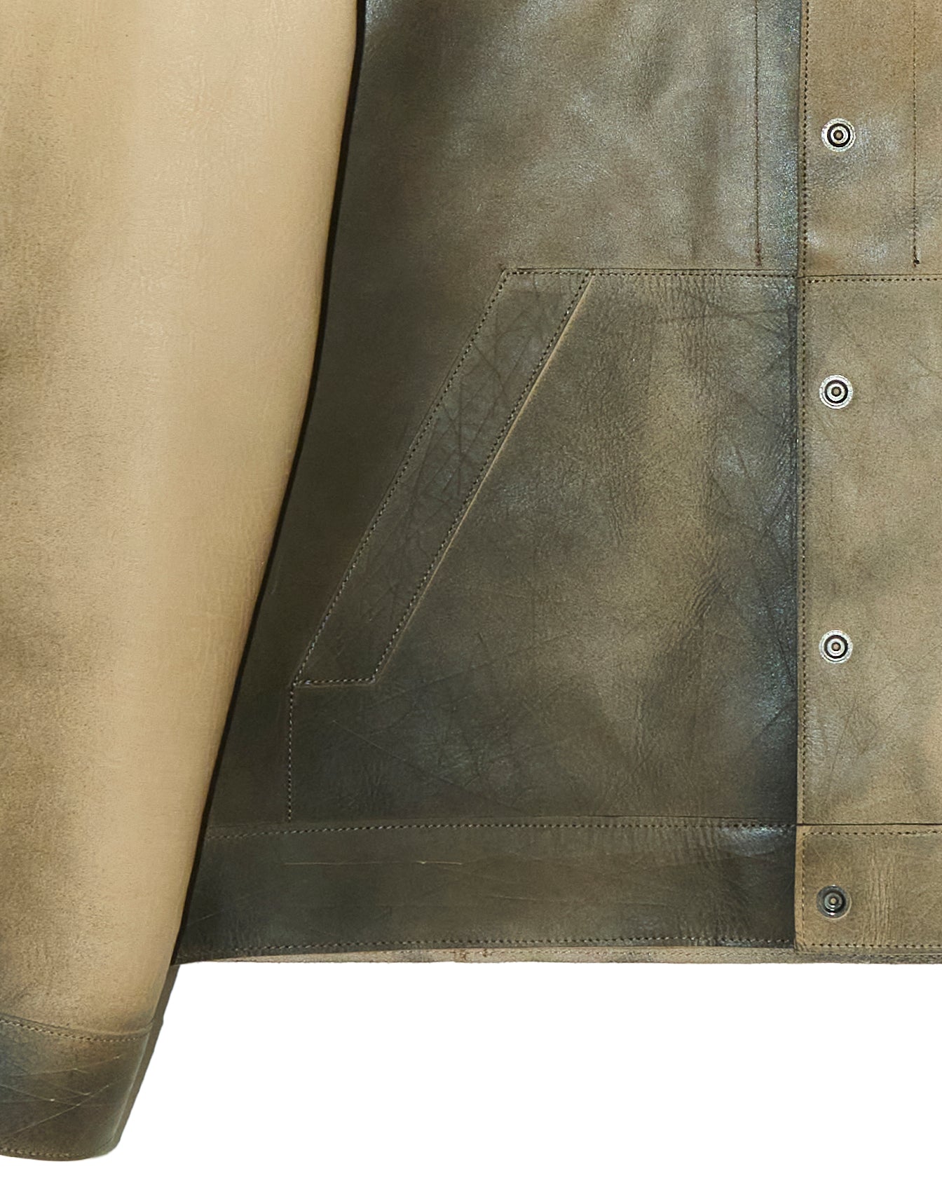 'HUB' COW LEATHER JACKET