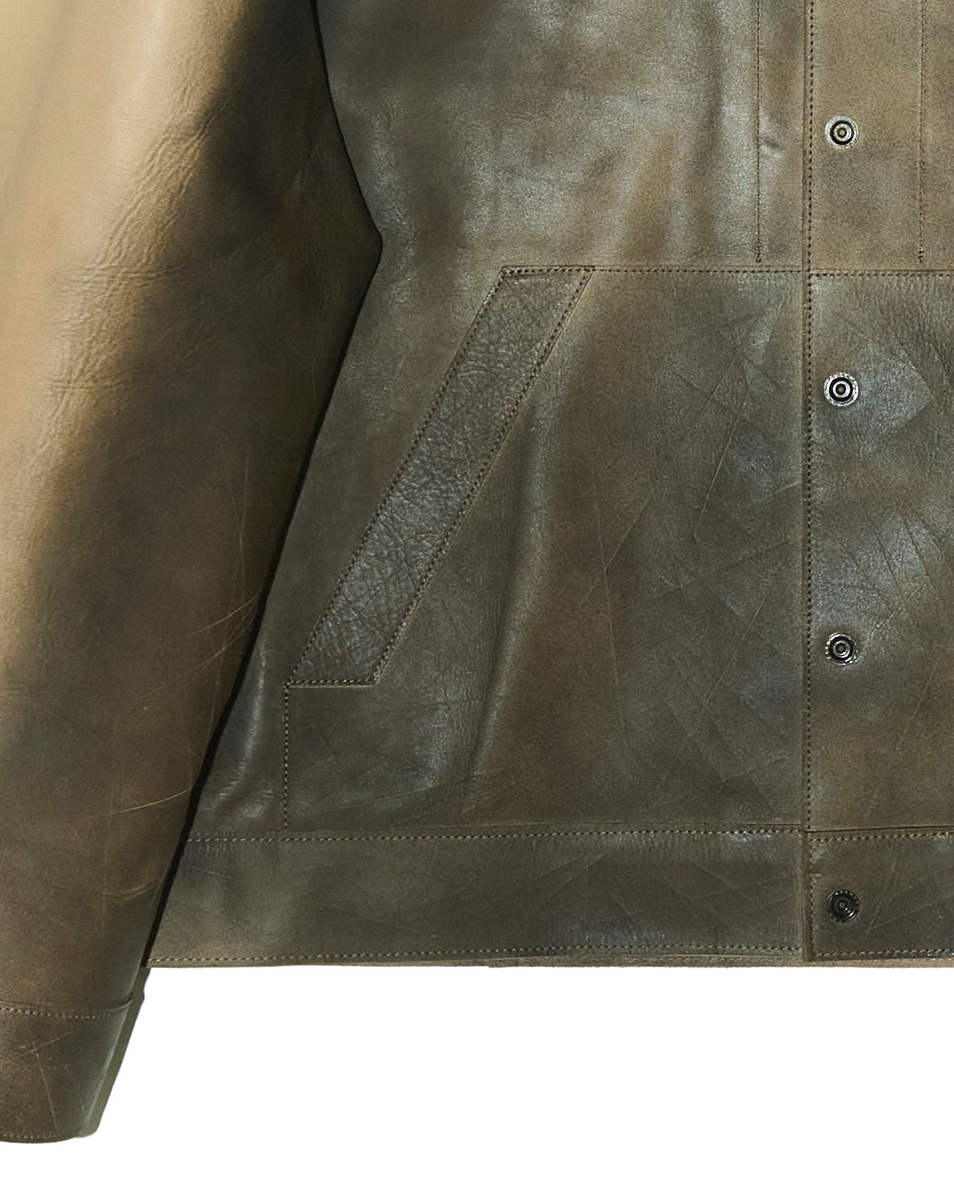 'ZEREH' COW LEATHER JACKET