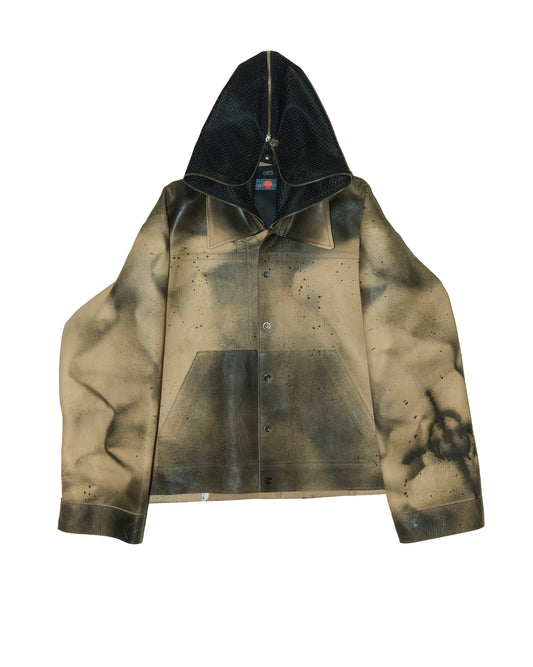 'KAVACH' COW LEATHER JACKET