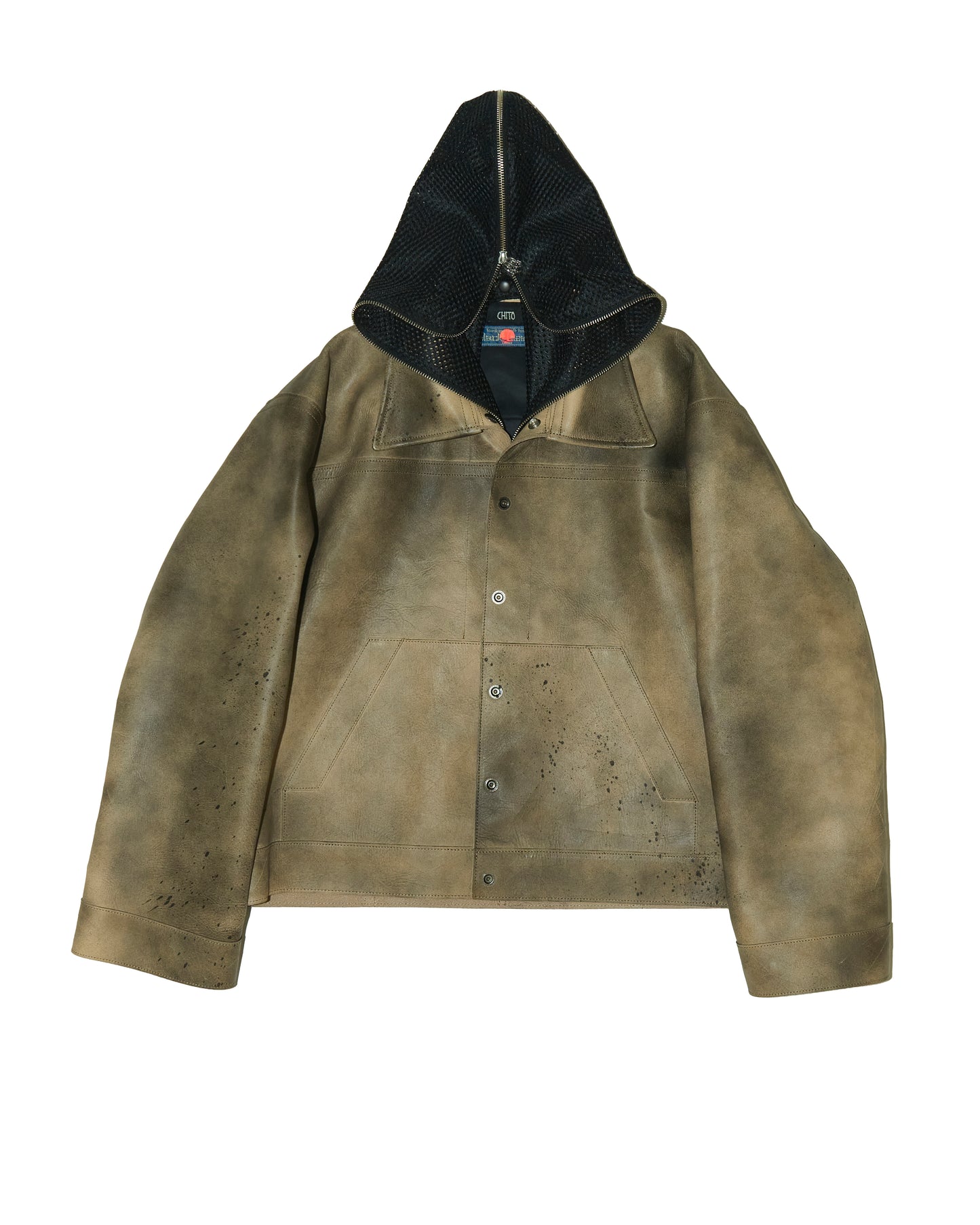 'ZIRH' COW LEATHER JACKET