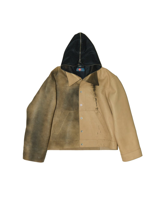 'PANSSARI' COW LEATHER JACKET