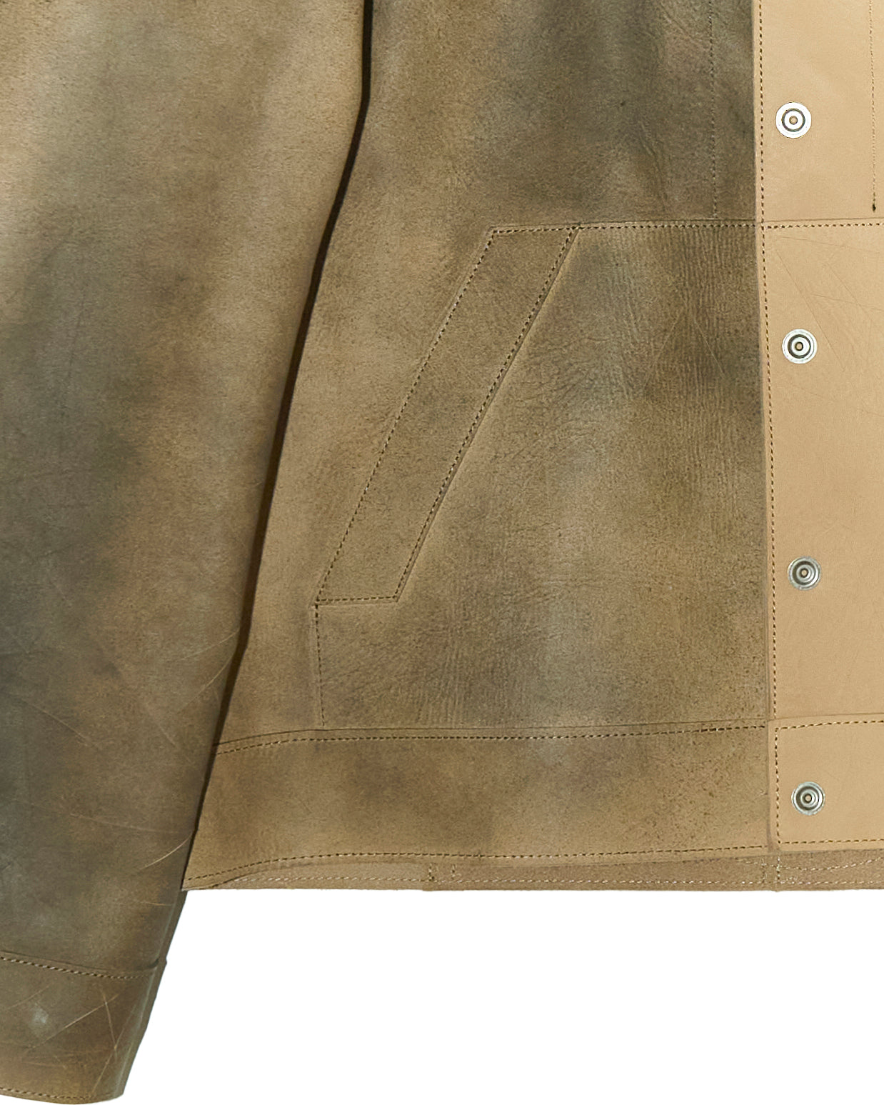 'PANSSARI' COW LEATHER JACKET