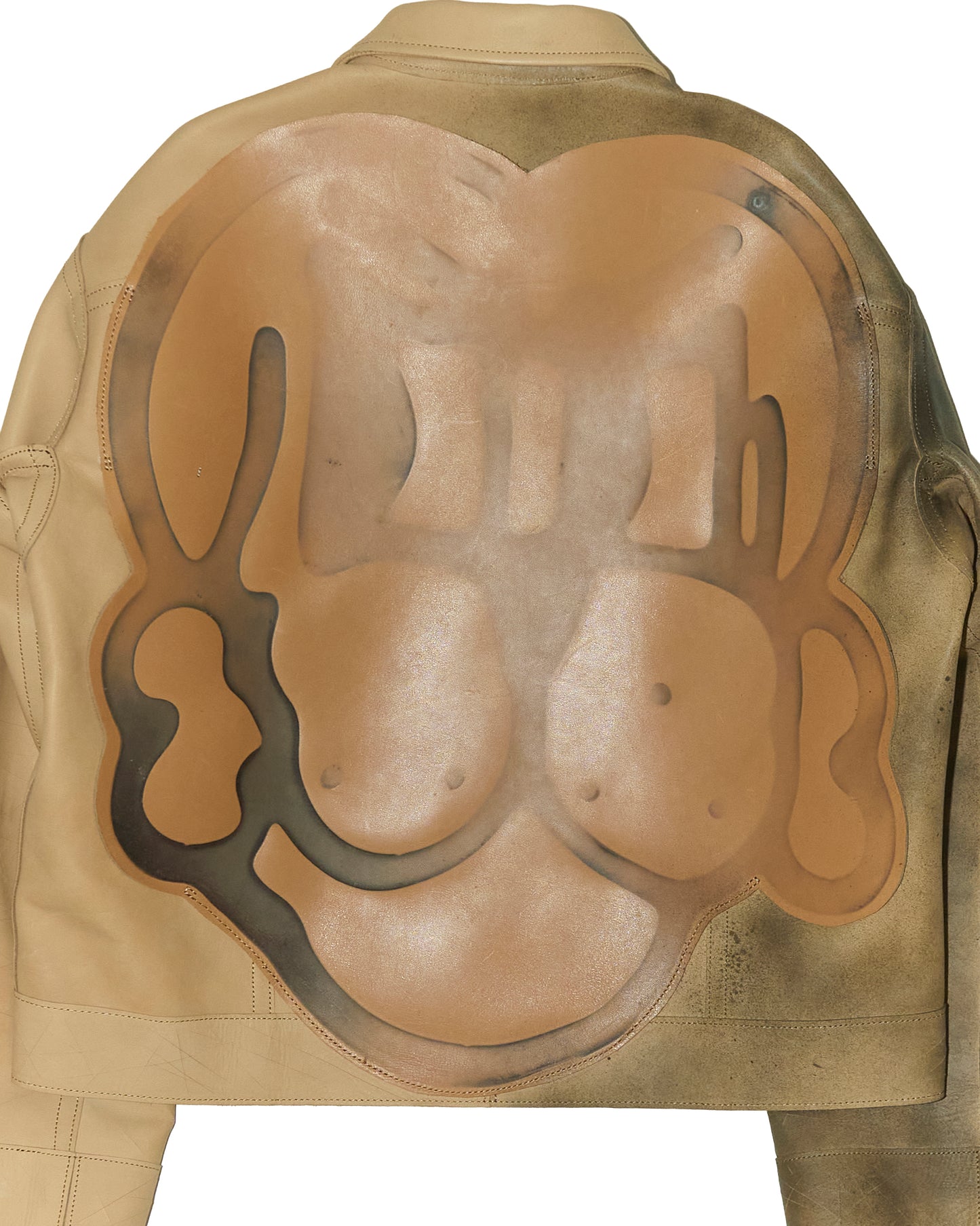 'PANSSARI' COW LEATHER JACKET