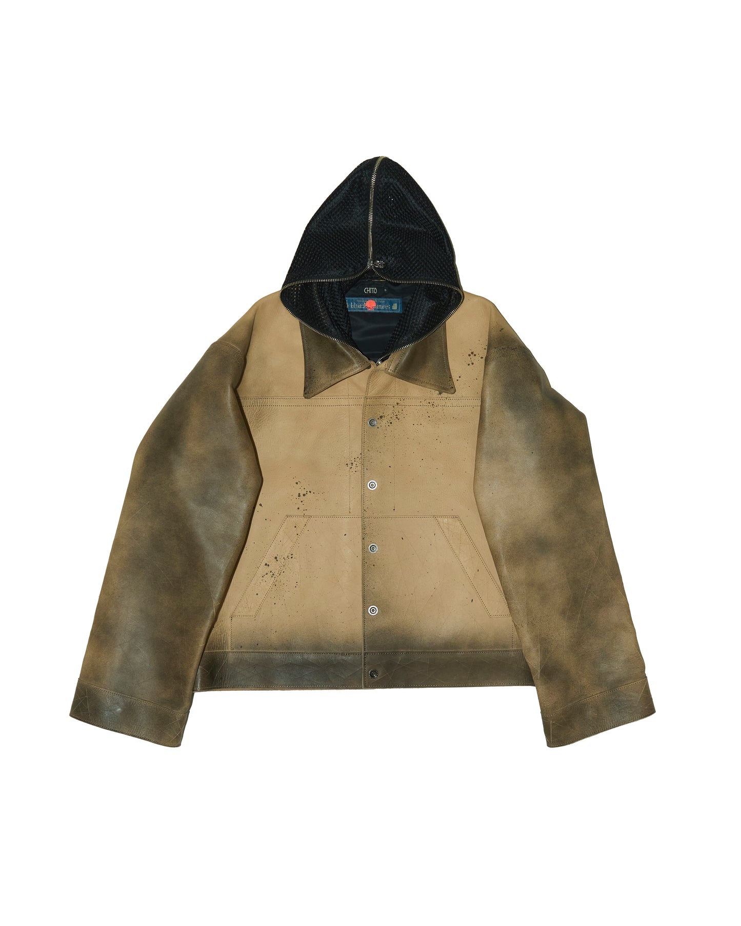 'BRYNJA' COW LEATHER JACKET