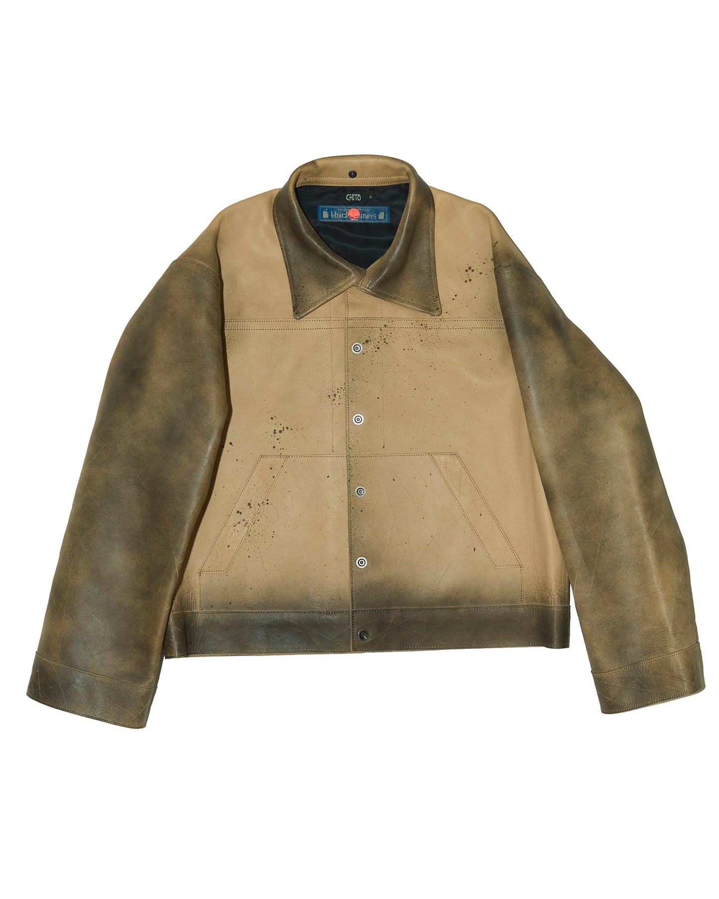 'BRYNJA' COW LEATHER JACKET