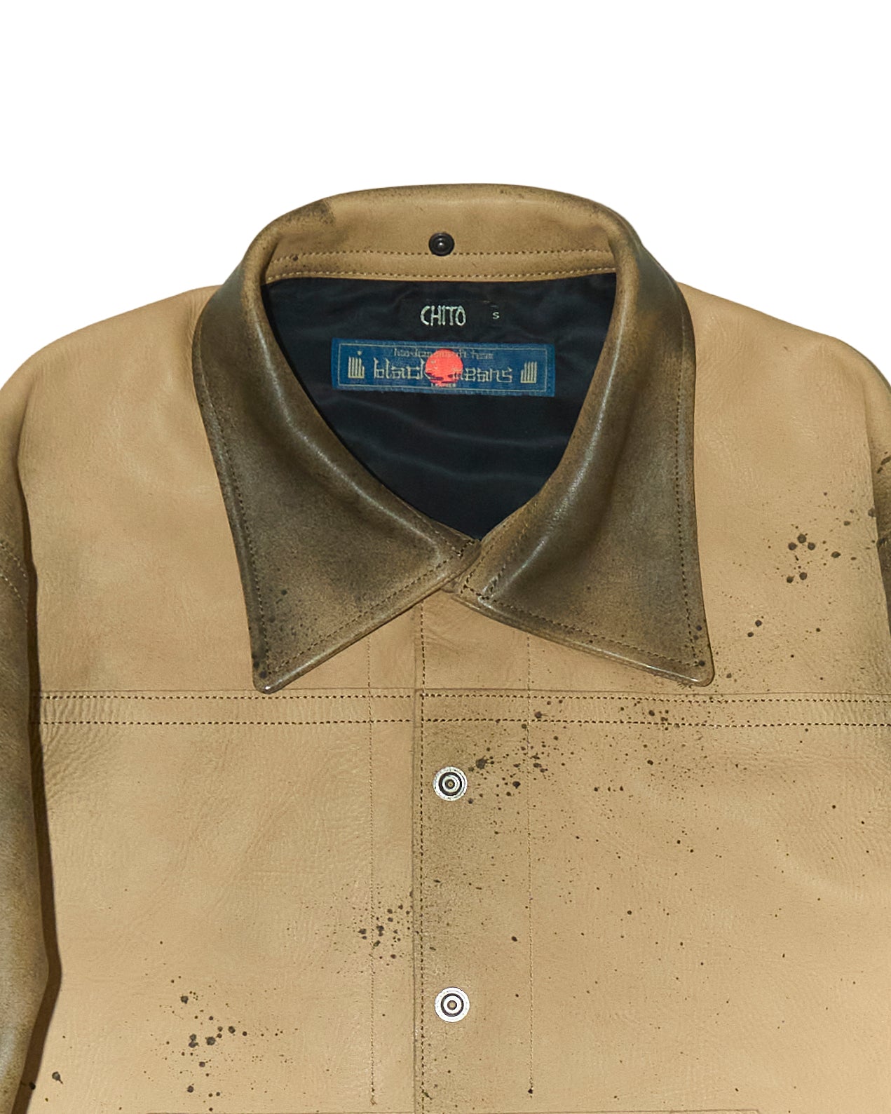 'BRYNJA' COW LEATHER JACKET