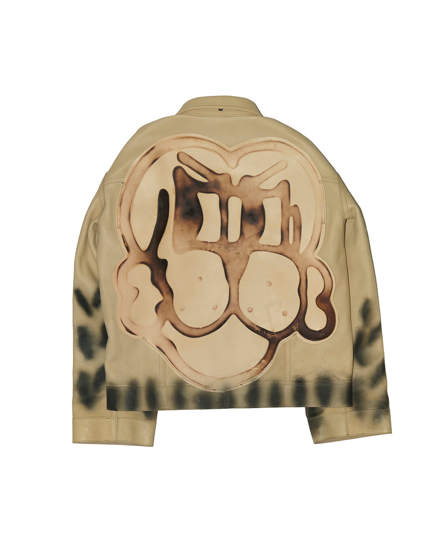 'SPOTTED ARMOR' COW LEATHER JACKET