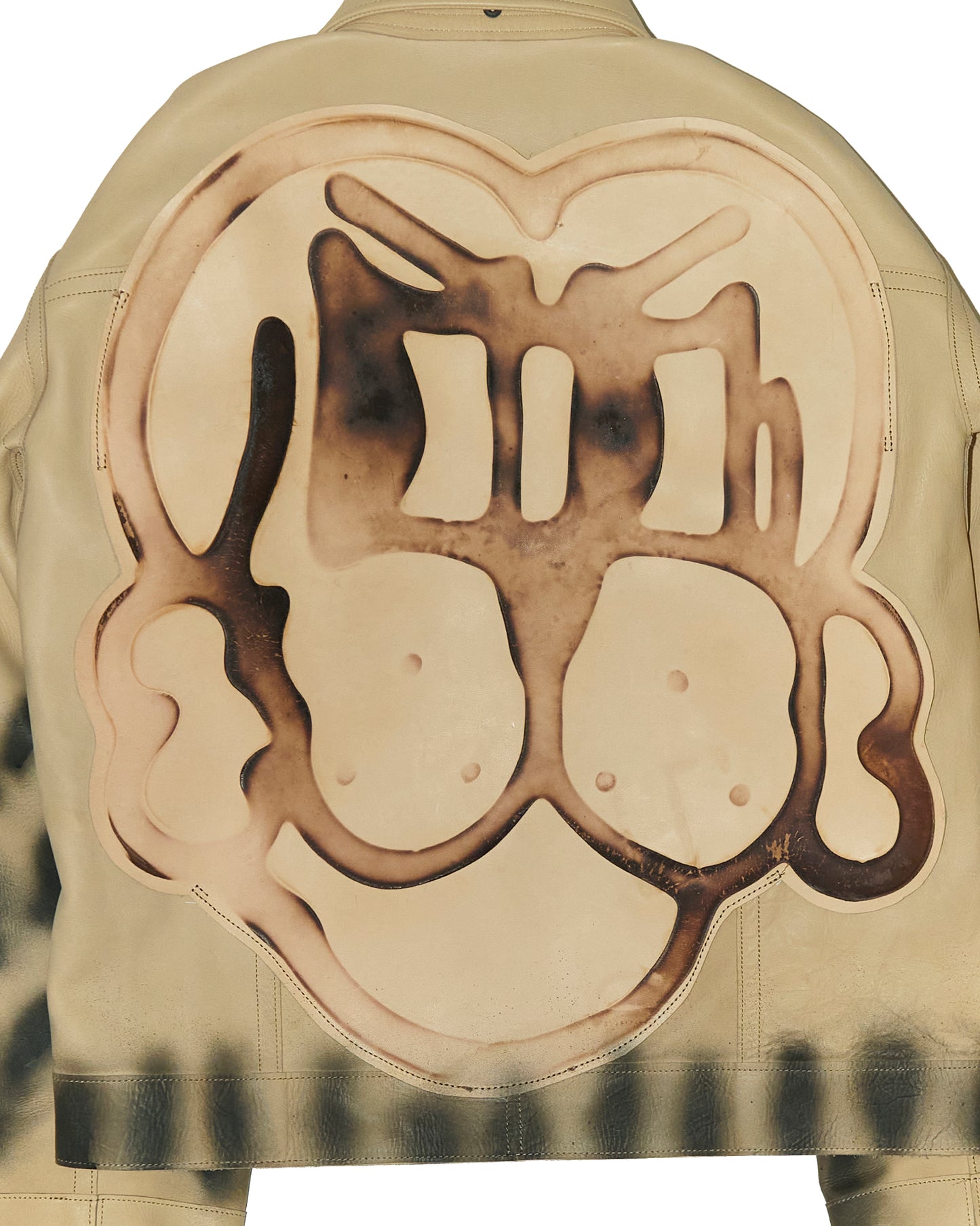 'SPOTTED ARMOR' COW LEATHER JACKET